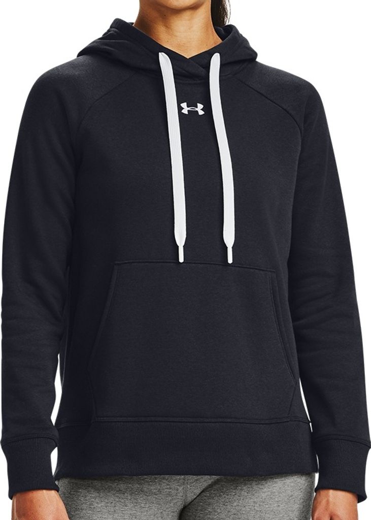 Under Armour Damen Rival Fleece HB Hoodie - 1356317, Farbe:Schwarz, Textil:M