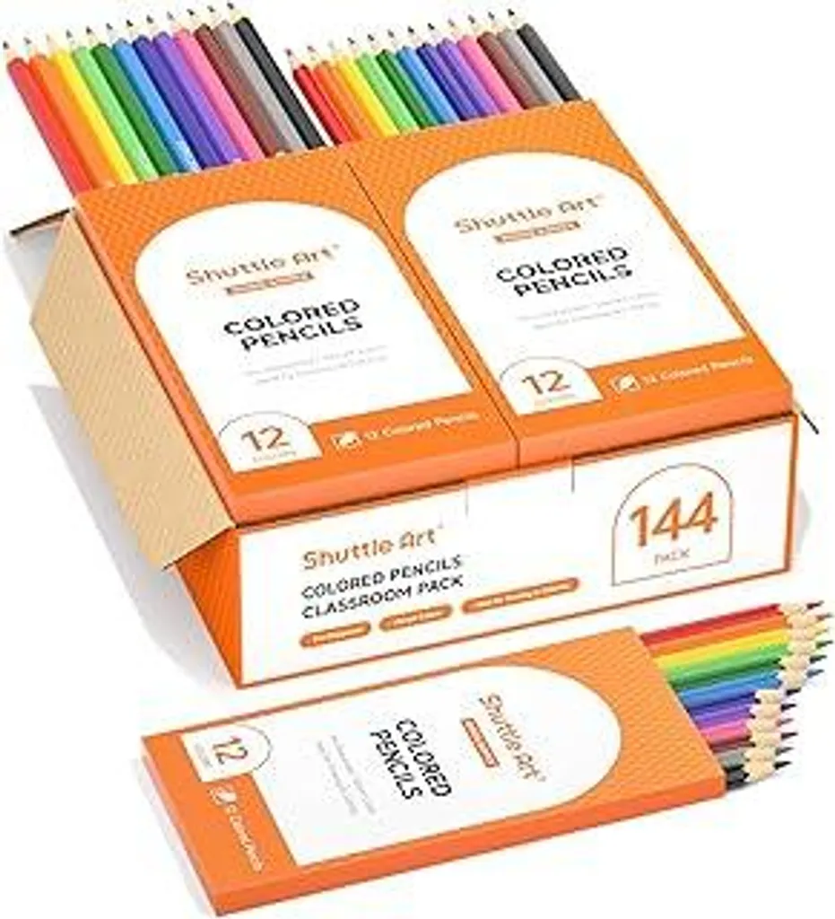 Shuttle Art 144 Matite Colorate: Set Scorta Scuola e Regali Natale
