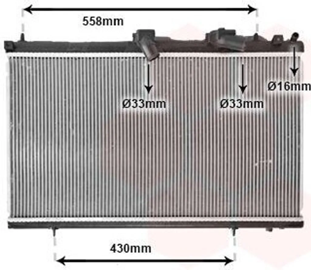 Radiateur de Refroidissement Moteur pour Peugeot 407 607 Citroën C5