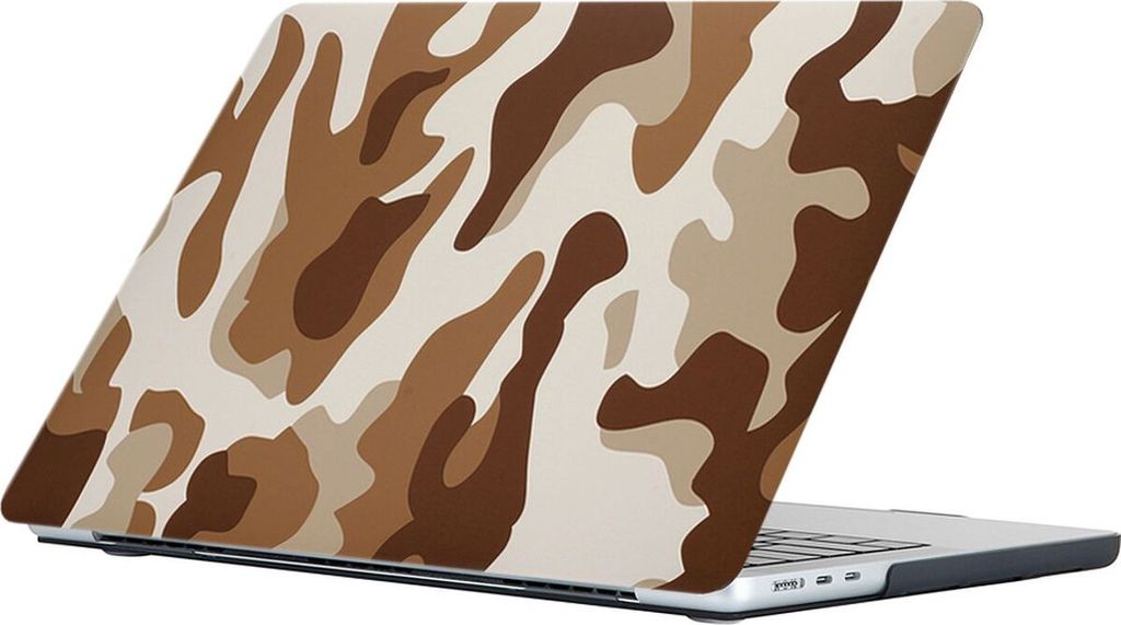 Mobigear Design MacBook Air 15 Zoll (2023-2026) Hardcase Hülle MacBook Case - Desert Camauflage - Model A2941 / A3114 / A3241 / A3448