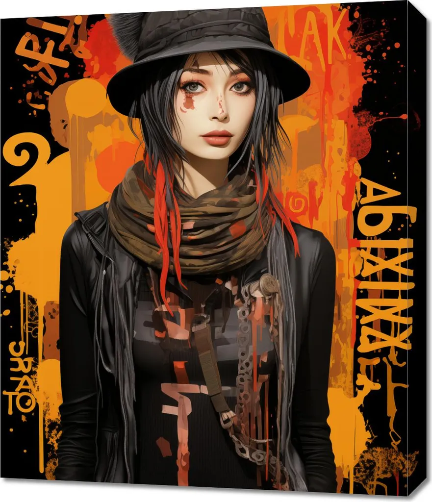 Affiche Rebelle 60x70 cm décoration murale style industriel urbain