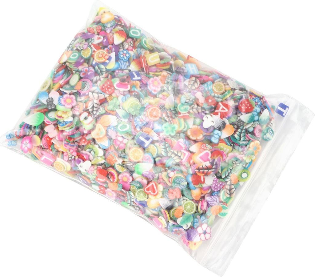 Tonperlen, Dekoration, Scheiben, Obst, Klein, Flach, Cartoon, 3000 Stck, Beutel, Zuf?llige Mischung, Porzellanperlen, 1 Packung, 3000 Stck, China-P...