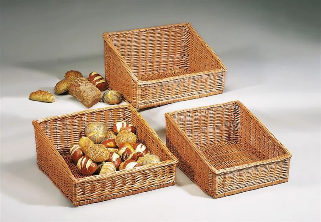 Présentoir à pain en osier 40x50 cm idéal pour buffets et étagères