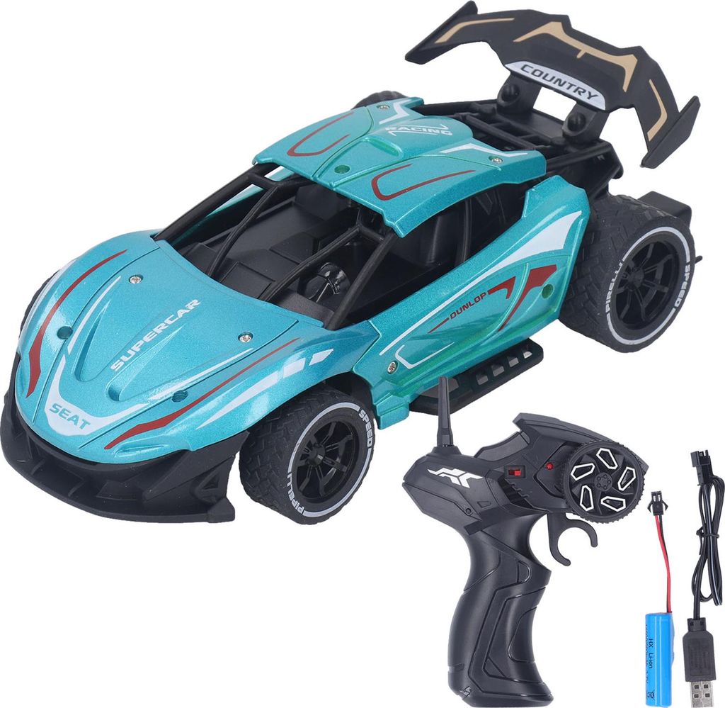 Ferngesteuertes Sportauto 2.4GHZ High Speed Anti Collision RC Sport Racing Toy Car Modell Blau