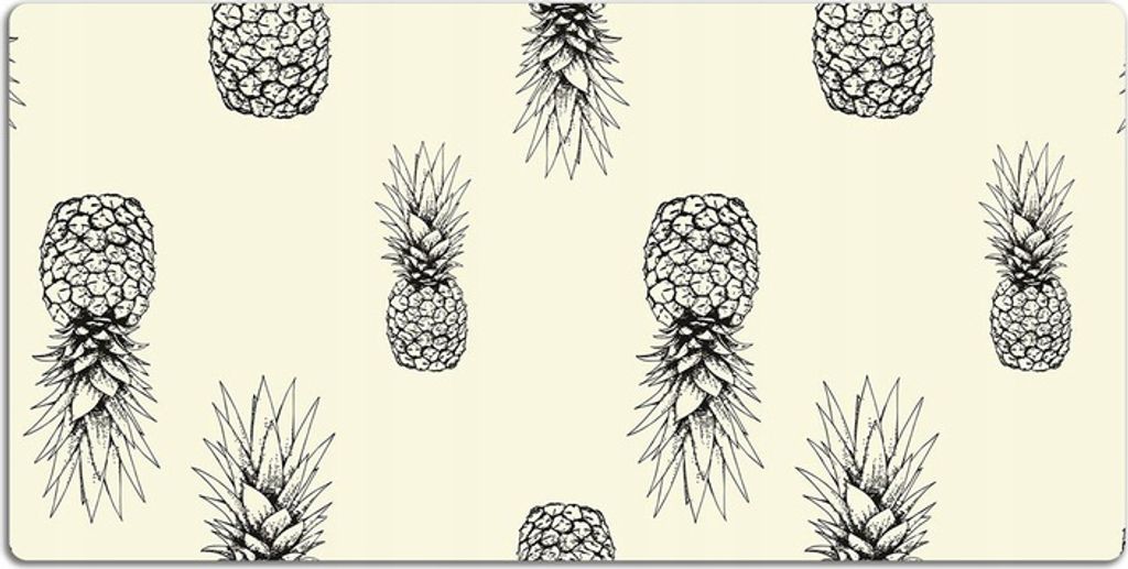 Schreibtischunterlage mit Ananas-Muster 120x60 cm