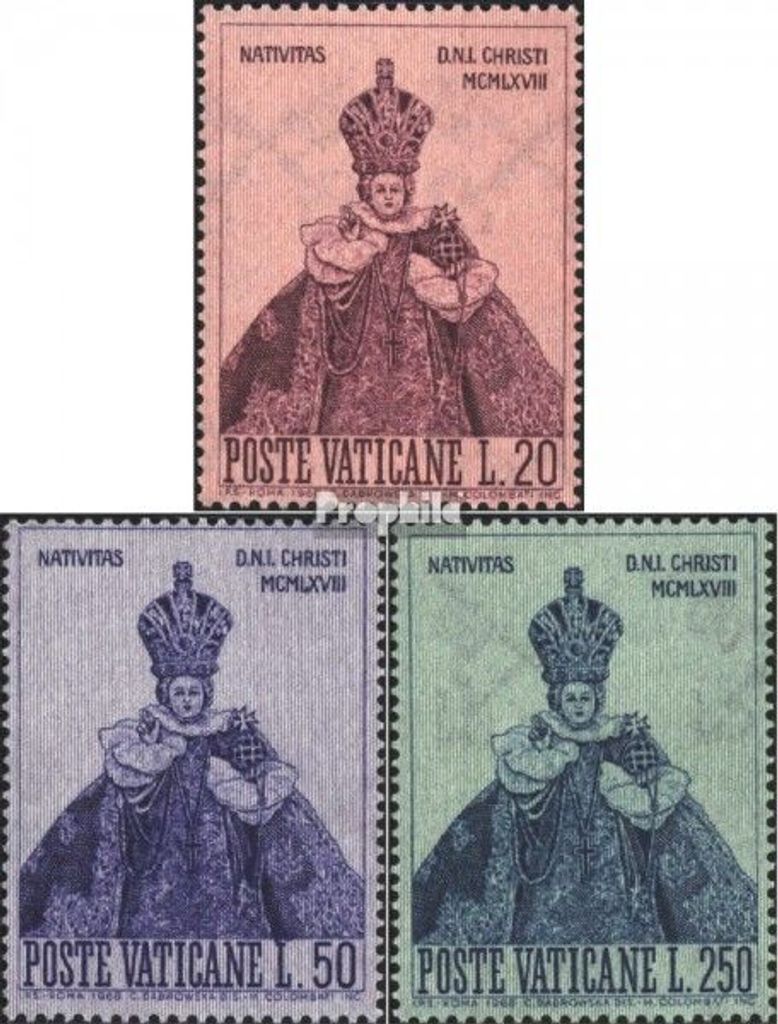 Briefmarken Vatikanstadt 1968 Mi 541-543 (kompl.Ausg.) postfrisch Sondermarken