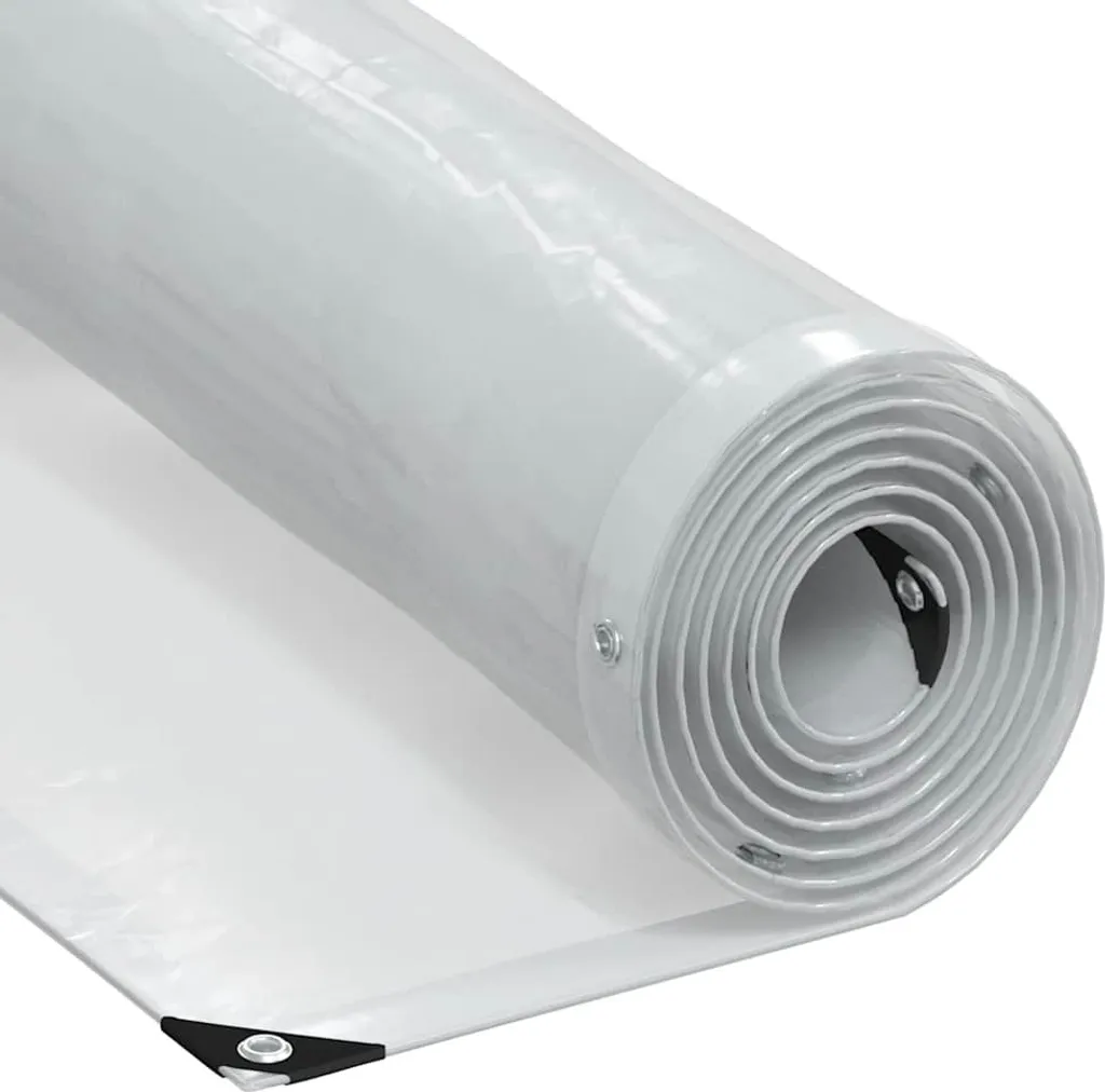 Bâche translucide 6x10 m étanche avec œillets et traitement anti-UV