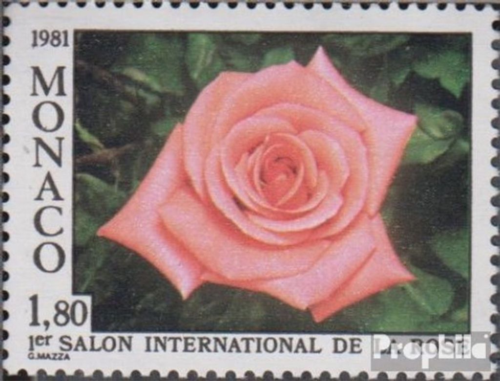 Briefmarken Monaco 1981 Mi 1498 (kompl.Ausg.) gestempelt Rosenausstellung