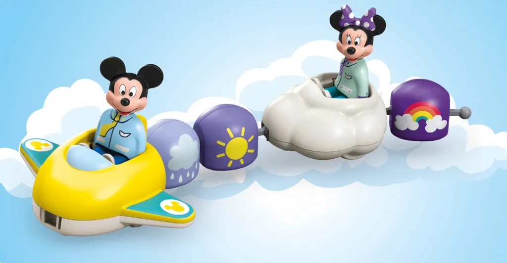 PLAYMOBIL Junior 71697 Mickey Mouse Train des nuages coloré et empilable - 5