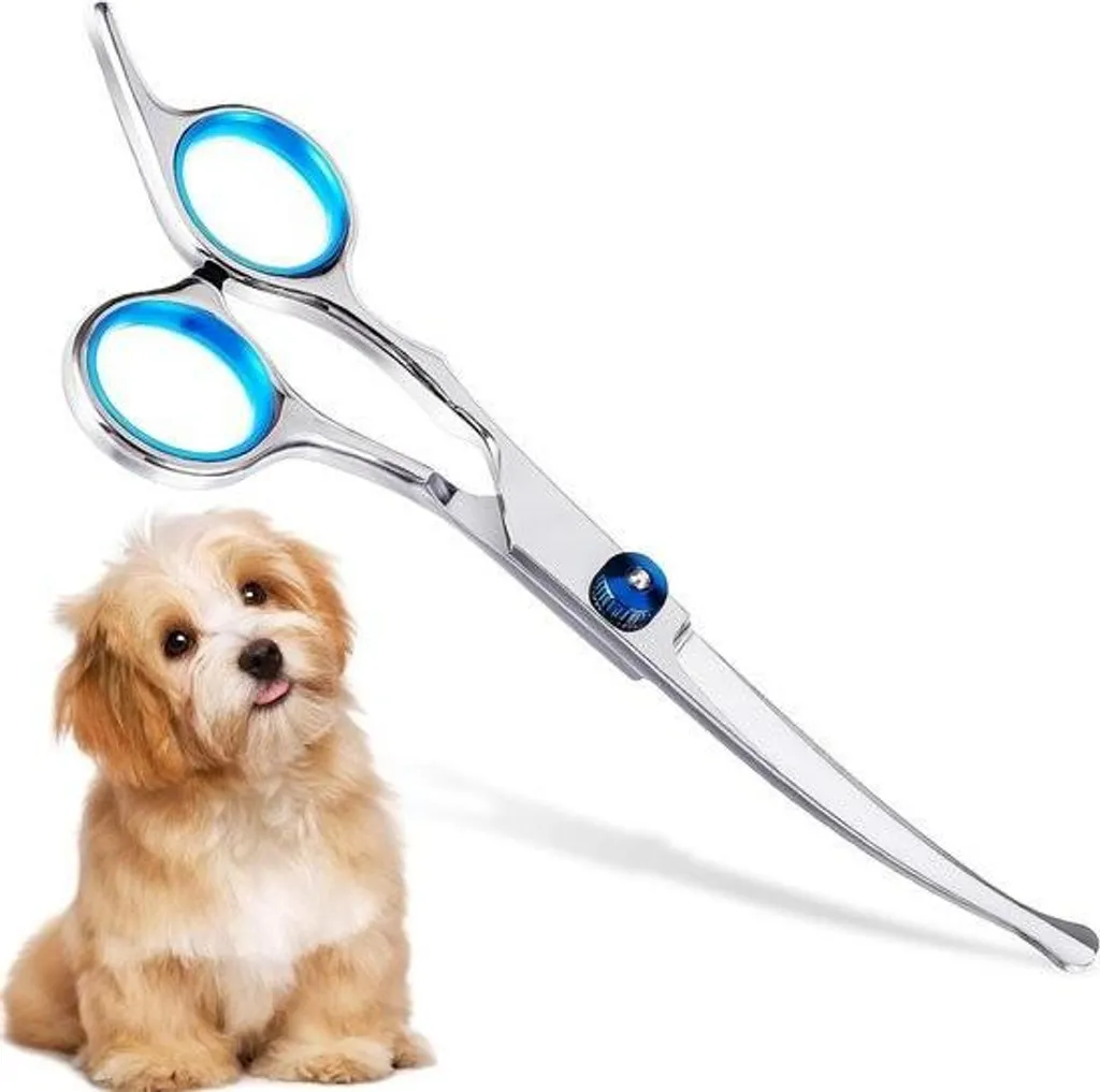 Ciseaux courbés de toilettage - Tondeuse manuelle pour poils d'animaux