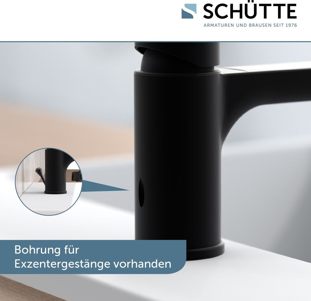 SCHÜTTE Waschtischarmatur Denver, Mischbatterie mit PopUp Produktbild 4