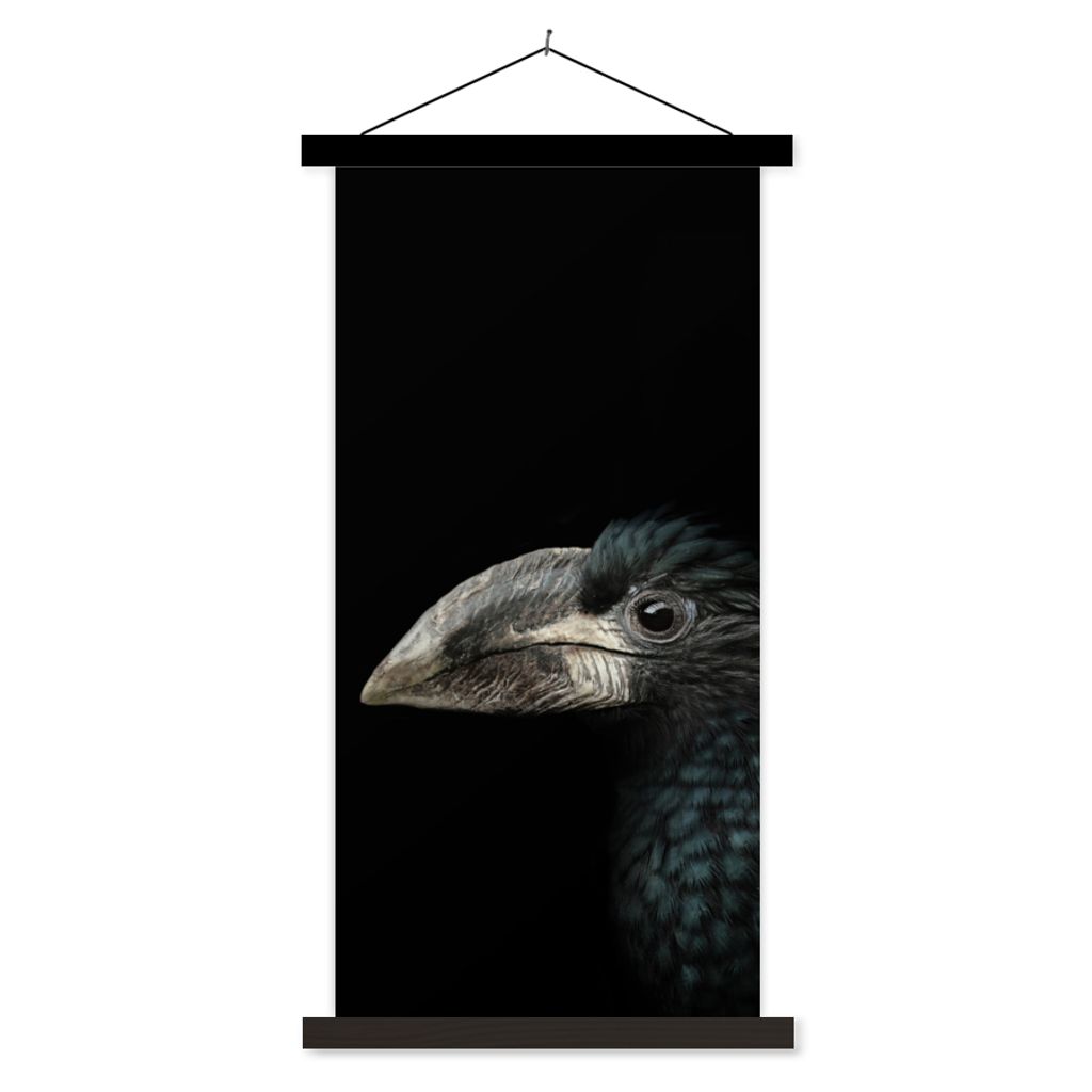 MuchoWow® Textilposter Vogel - Porträt - Hornvogel - Produktbild 