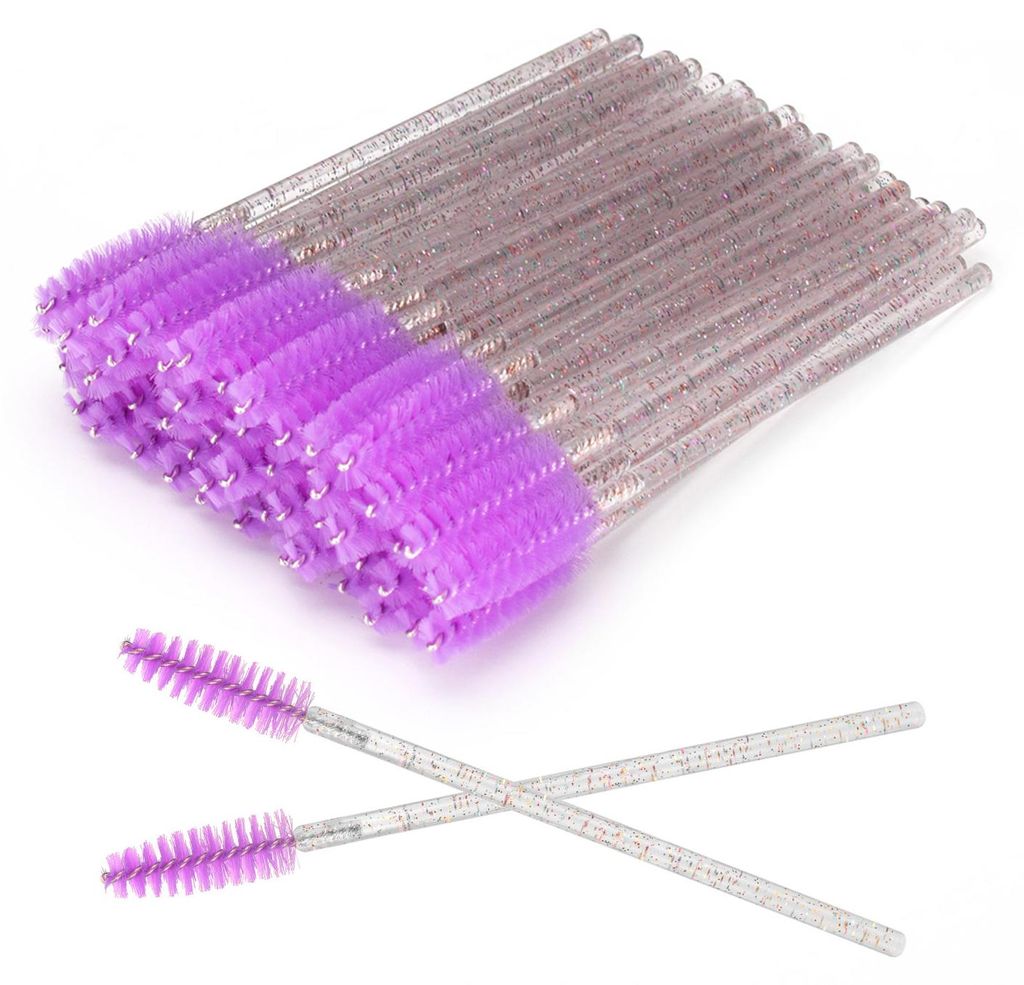 50 Stück Einweg-Wimpernbürsten, Mascara-Bürstchen, Wimpern-Make-up-Pinsel, Mascara-Applikator, Augen-Make-up-Zubehör