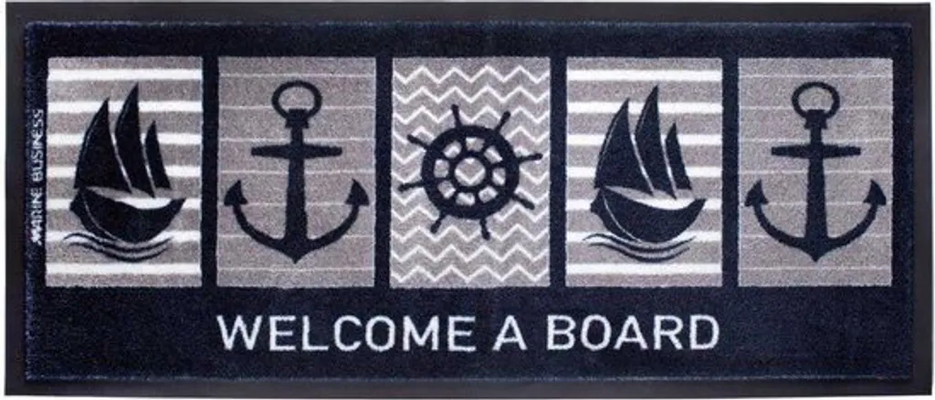 Marine Business Grand Tapis de Bateau Gris 130x50 cm Antidérapant