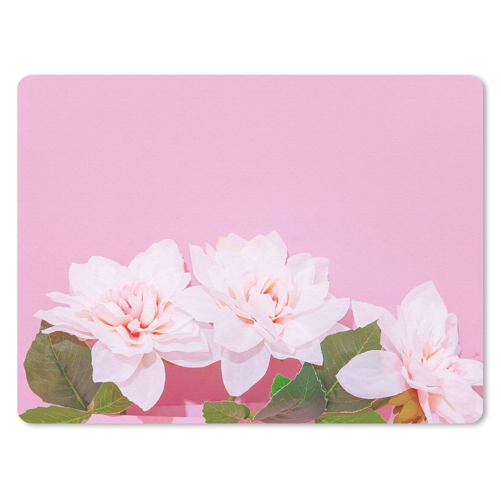 MuchoWow Mauspad Mousepad Blüte - Sommer - Rosa 40x30 cm - Mousepads - Maus Mat - Pad - Mausunterlage - Anti Rutsch
