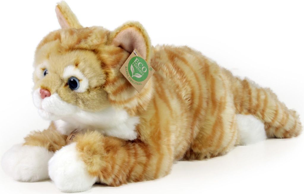 Gatto soriano di peluche arrugginito 40 cm ECO-FRIENDLY Immagine del prodotto 