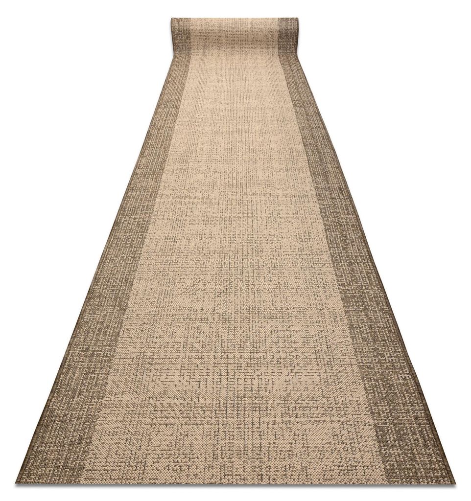 Läufer SISAL SION 6053 Rahmen, flach gewebt braun 100 cm Produktbild 
