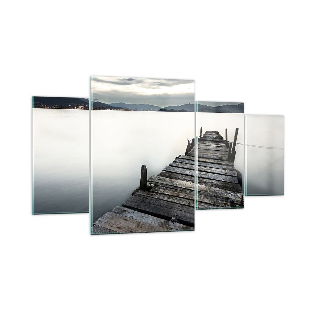 Bilder auf glas - Insel Urlaub Pazifischer Ozean - 160x90cm - Glasbilder - Wandbilder - Kunstdruck - zum Aufhängen bereit - Wanddekoration aus Gla...