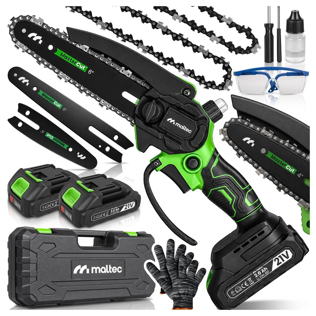 Mini motoseghe a batteria, seghetti a batteria, set da 2 Immagine del prodotto 