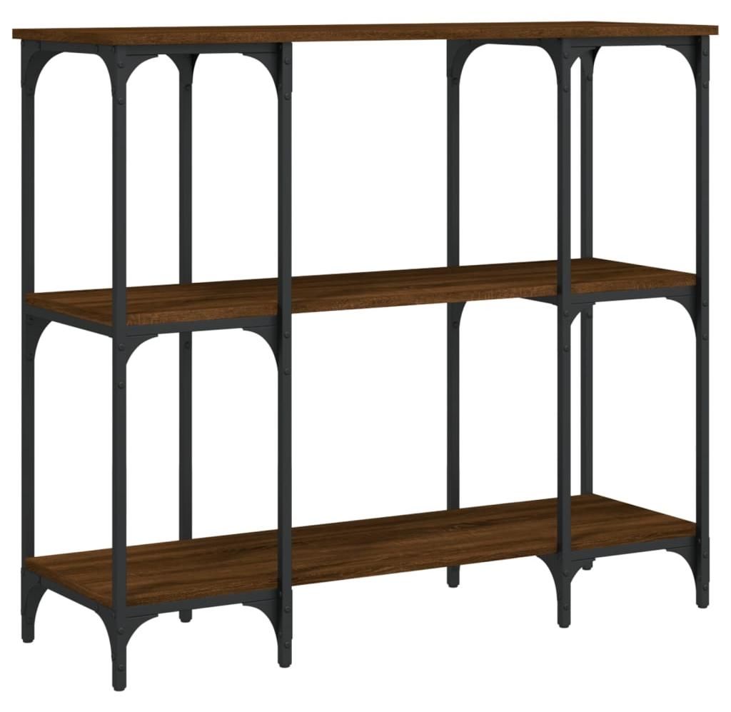 vidaXL Konsolentisch Braun Eichen-Optik 102x35x90 cm Holzwerkstoff