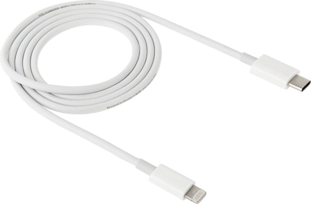 USB-C / Typ-C 3.1 männlich bis 8 Pin Männliches Datenkabel, Kabellänge: 1 m(weiß)