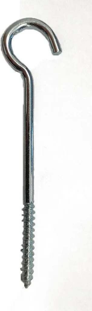 Gancio per Lampadario 80x3,8mm Zincato - Confezione 100 Pezzi Risparmio