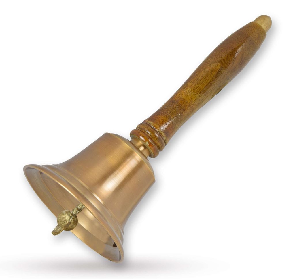 Messing Glocke Schulglocke Replikat Retro Design Dekoration