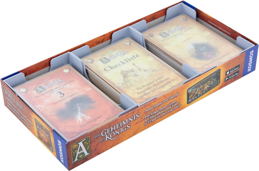 Organizer für Die Legenden von Andor Fan-Legenden Karten 3D