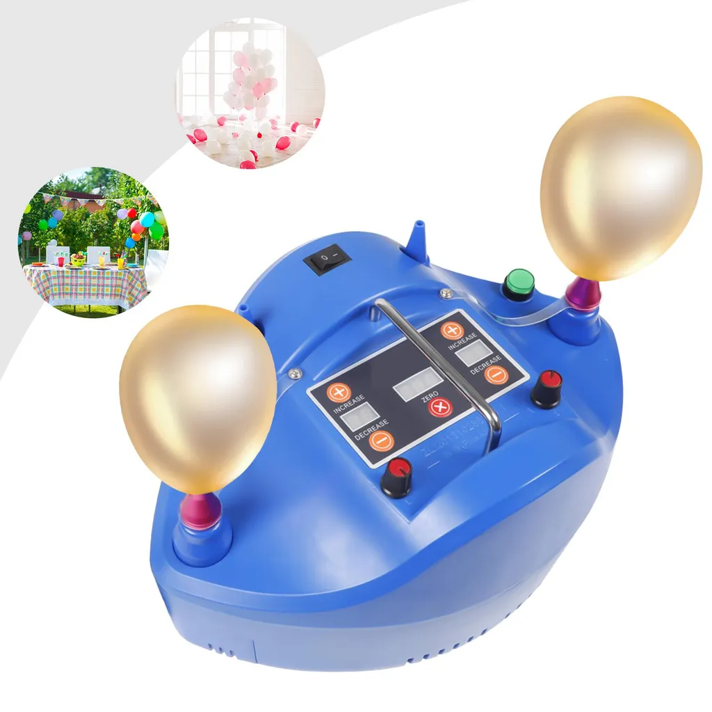 Machine à gonfler les ballons 1200W automatique avec timer précis bleu - 3