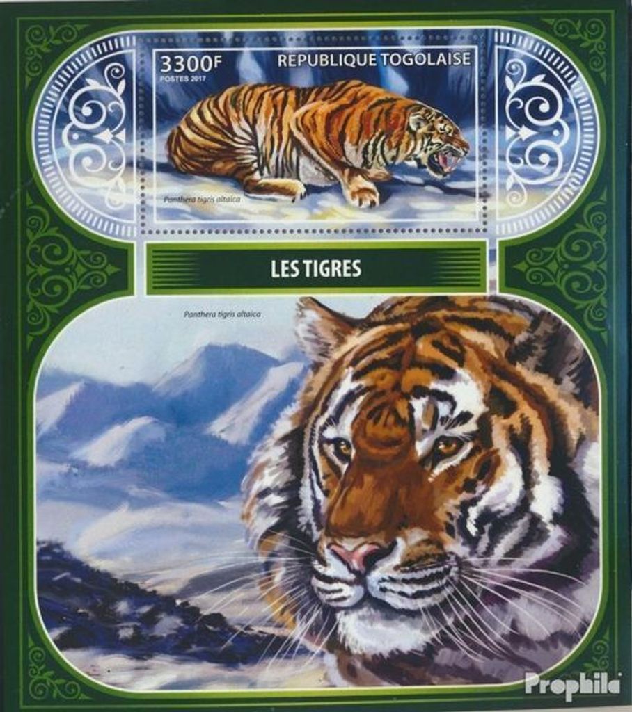 Briefmarken Togo 2017 Mi Block 1478 (kompl. Ausgabe) postfrisch Tiger