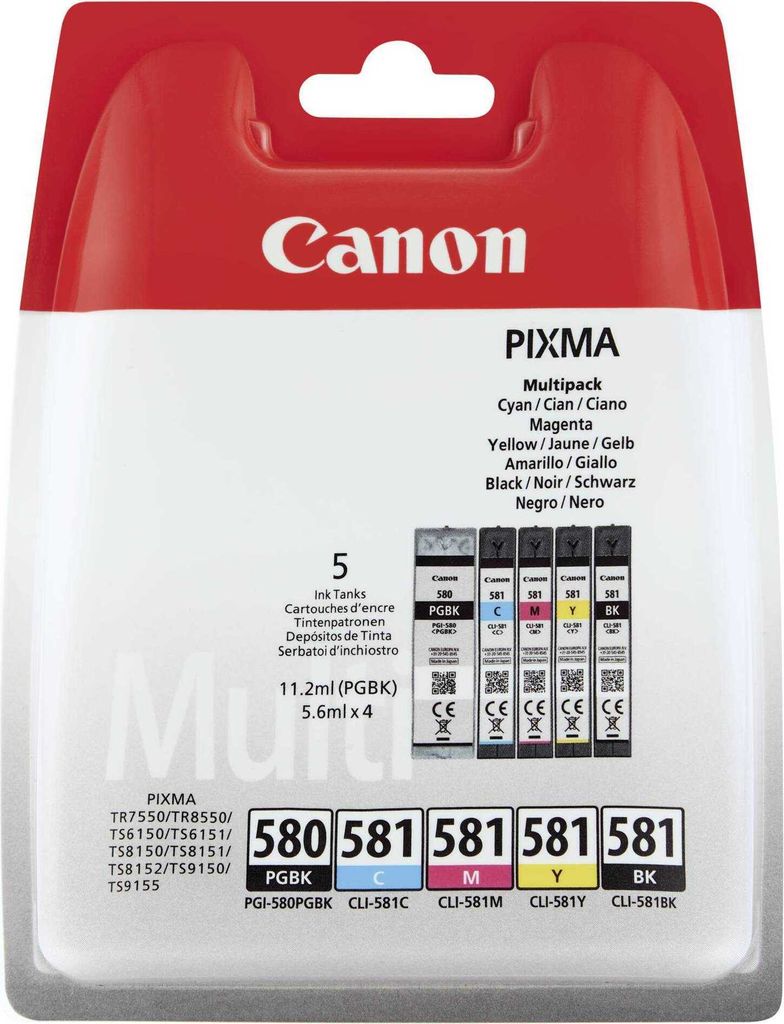 Canon Multipack-Tinte für Canon Pixma PGI-580/CL-581