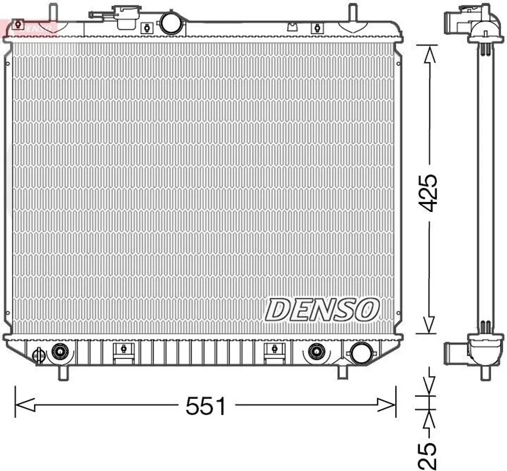 Évitez la surchauffe : Radiateur DENSO DRM35005 pour DAIHATSU TERIOS J1