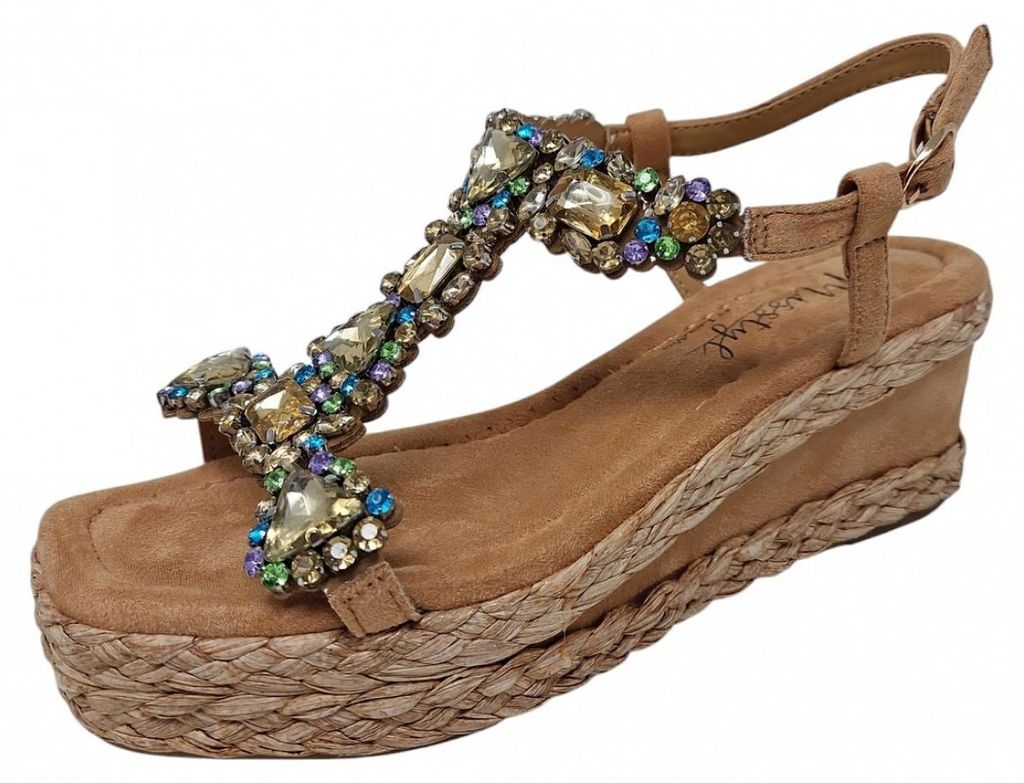 Misstyle by Laura Vita Damen Sandalette in Beige, Größe 38