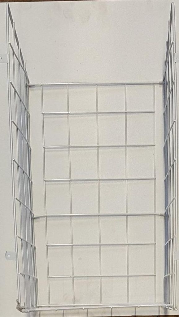 Aqualine Draht-Wäschekorb, 410x490x290mm, Chrom