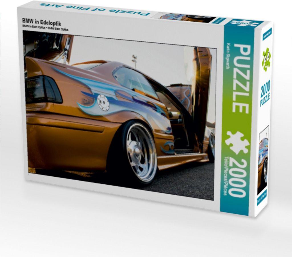CALVENDO Puzzle BMW in Edeloptik 2000 Teile Puzzle quer | 2000 Teile Lege-Größe 90x67cm Foto-Puzzle für glückliche Stunden