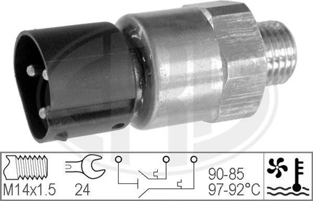 ERA 330208 Sensore Termico Radiatore BMW Performance OE 61311378073
