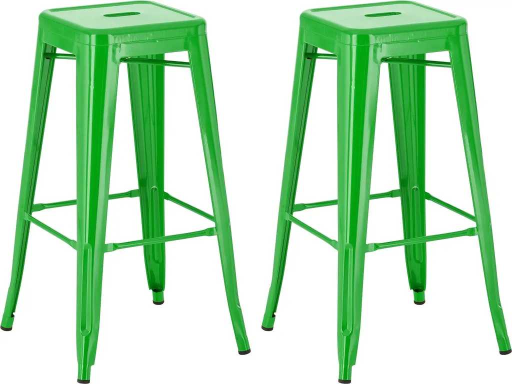 Recensione Set 2 Sgabelli Joshua CLP Argento | Casa in Stile Industrial