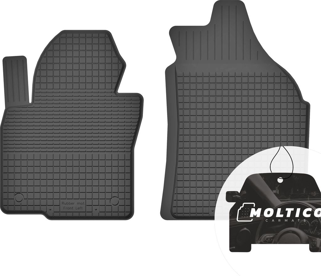 Vorne Gummimatten mit Rand Auto Fußmatten Gummi Automatten Passgenau 2-teilig Set - passend für Kia Sportage III 2010-2016