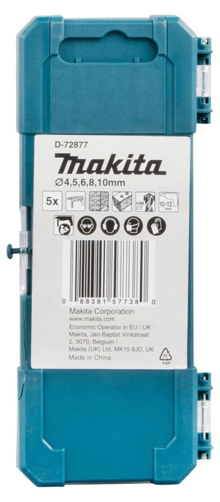 Coffret 5 forets à maçonnerie - MAKITA D-72877 Image du produit 