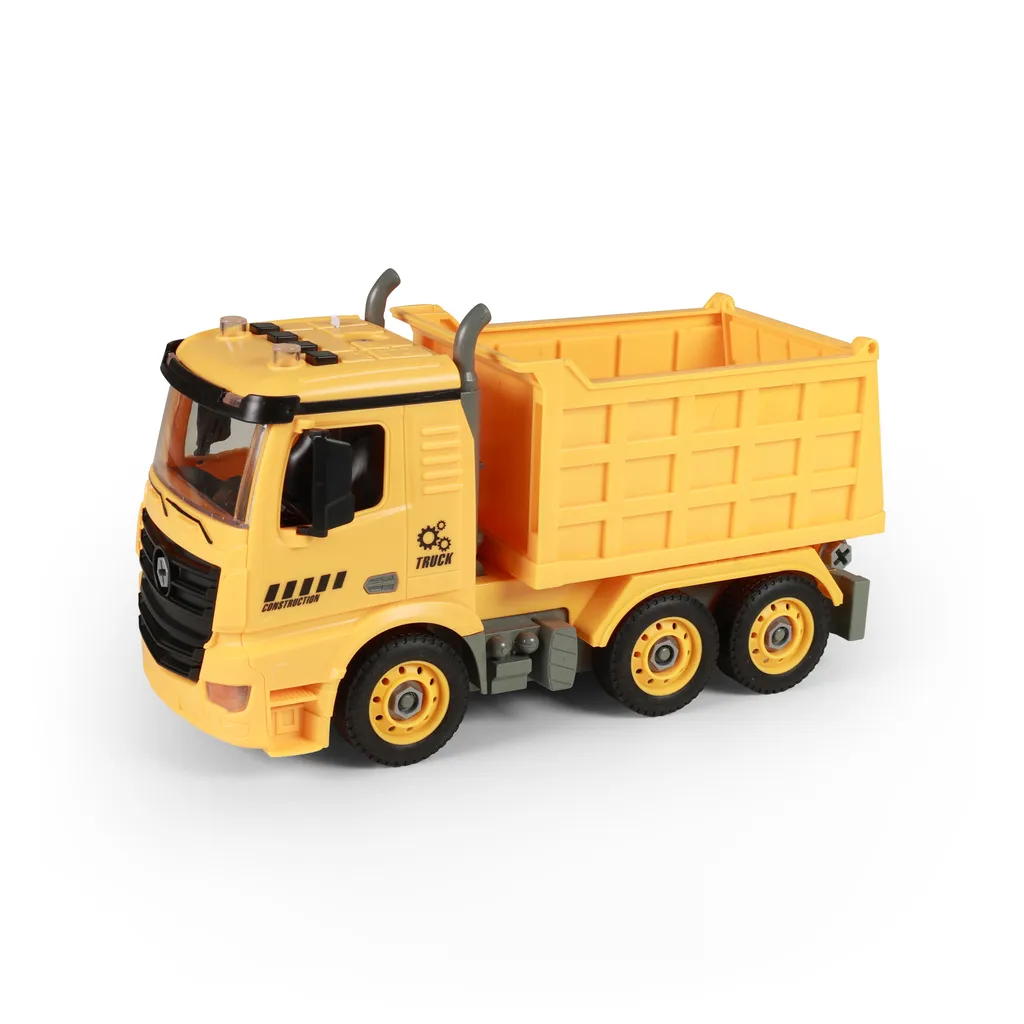 Camion Benne Automatique Jaune Idéal pour le Sable et les Jeux d'Extérieur