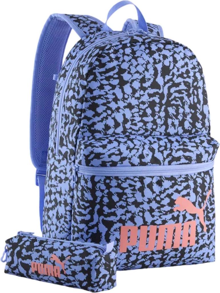 PUMA Freizeitrucksack Rucksack Phase Backpack 20L Intense Lavender - Animal AOP hellblau