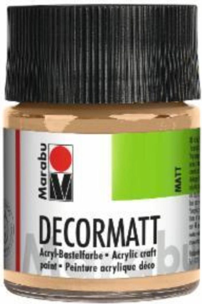Decormatt Acryl - Hautfarbe 029 50 ml. Packung mit 6 Stück