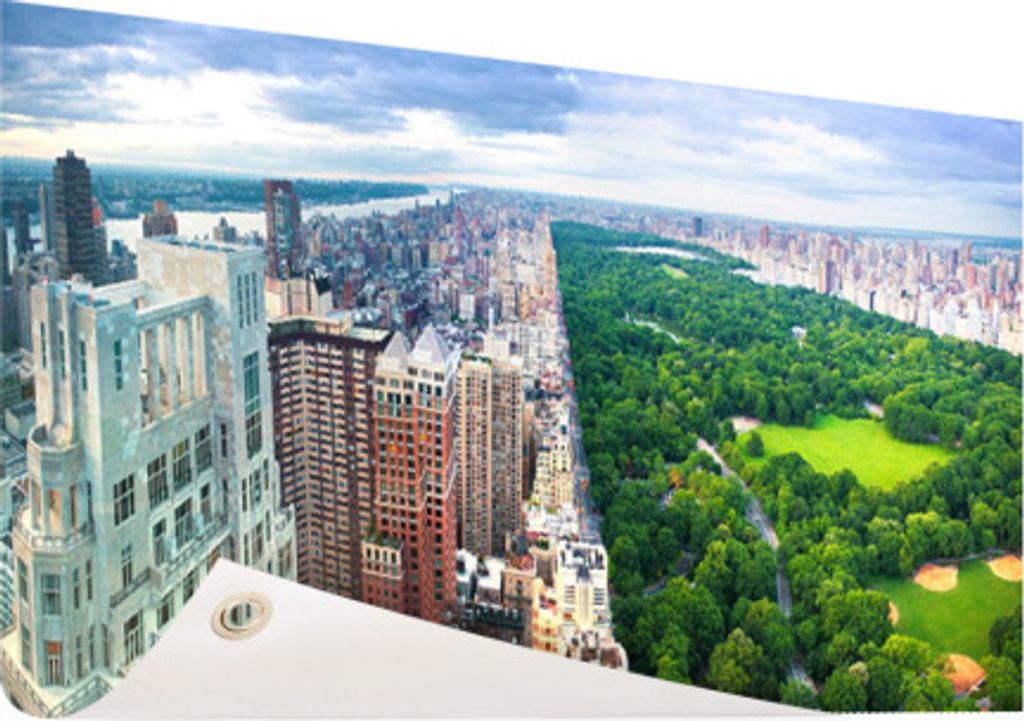 Gartenposter - 120x80 cm - Trump Tower und Central Park - Modernes Wandbilder - Amerikaanse Steden