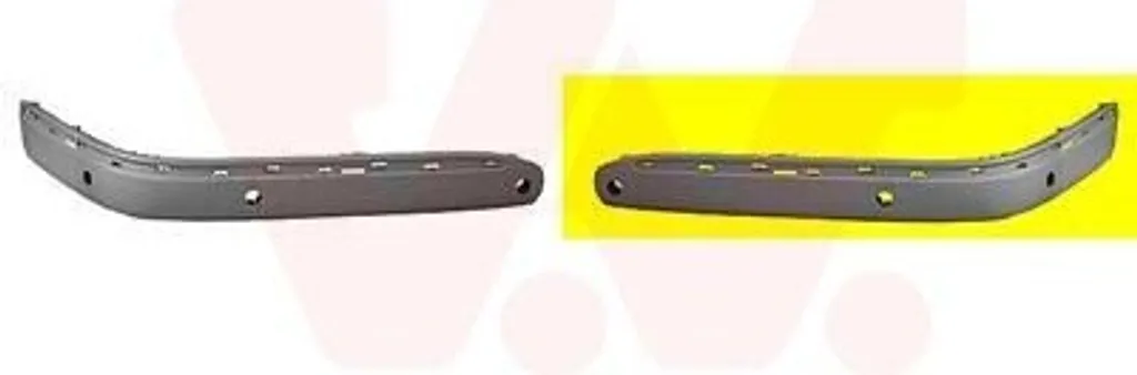 Baguette de pare-chocs avant gauche : moulure de carrosserie VAN Wezel 3029583