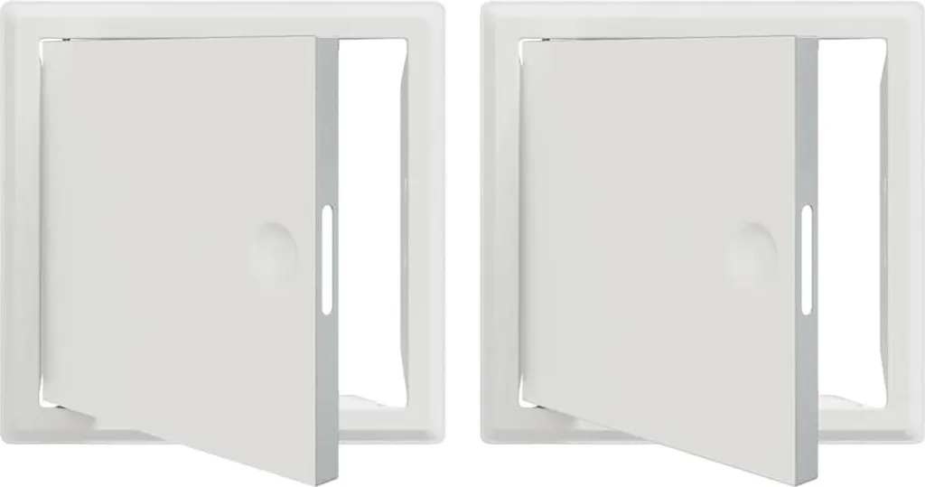 Panneau d'inspection mural 23 cm en acier blanc - Lot de 2 trappes