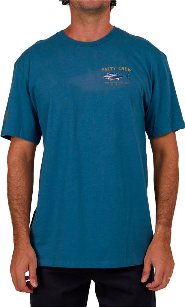 Salty Crew Big Blue Premium Kurzarm-t-shirt Blau XL Mann Blau XL