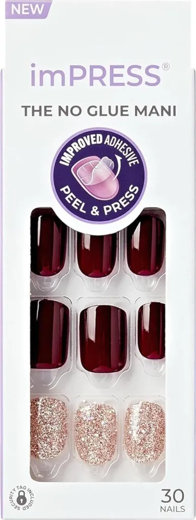 Clous autocollants imPRESS No Other 30 pièces - Tenue Gel sans UV Kiss