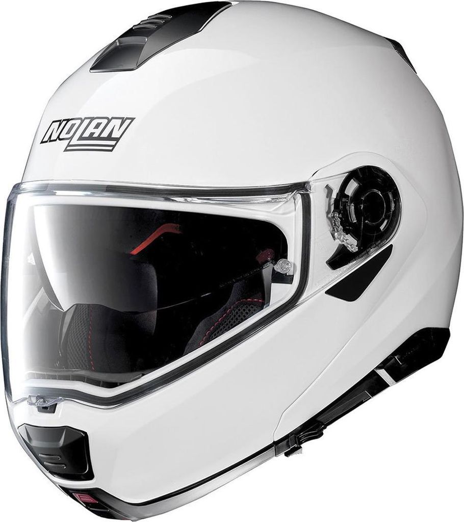 Kask Nolan N100-5 Special N-Com z klapką, biały, 2XL (64) Zdjęcie produktu 