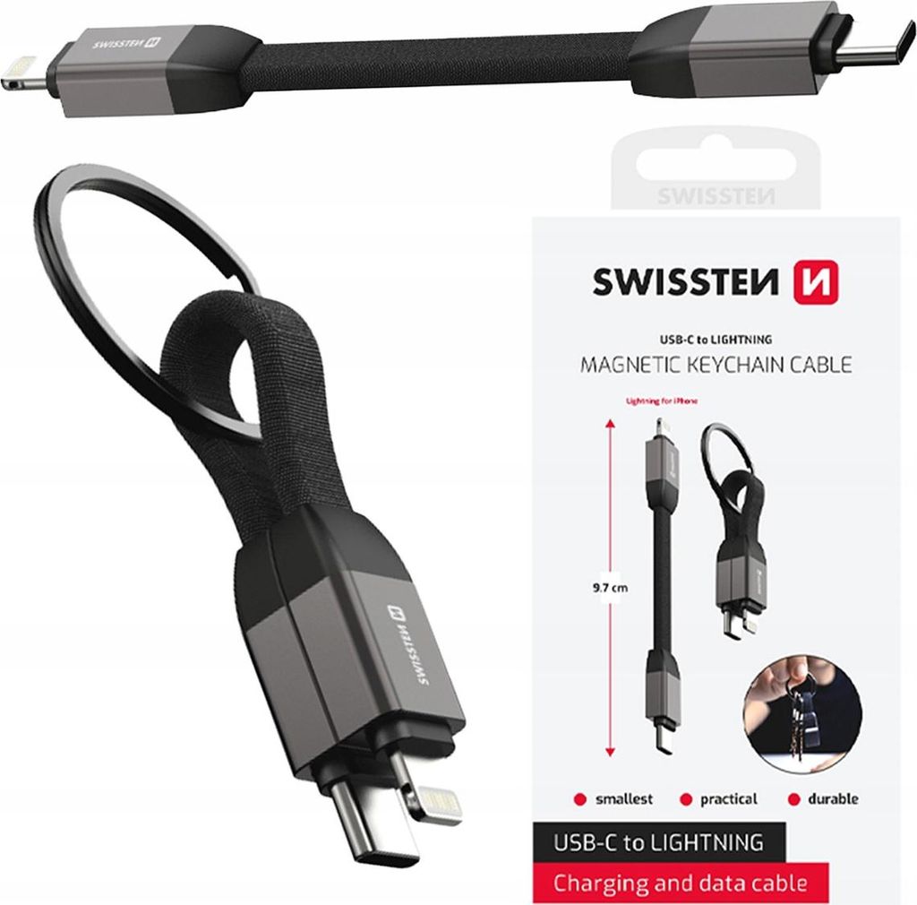 Kabel magnetyczny USB-C - LIGHTNING KEYCHAIN BRELOK do Zdjęcie produktu 