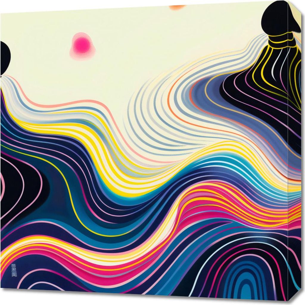 Bild 60x60cm Wässrige Fläche